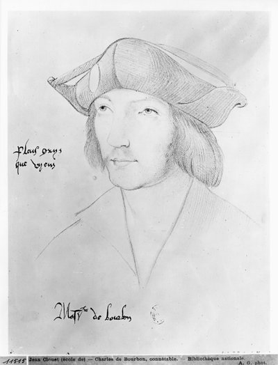 Charles de Bourbon (1490-1527) von Jean Clouet